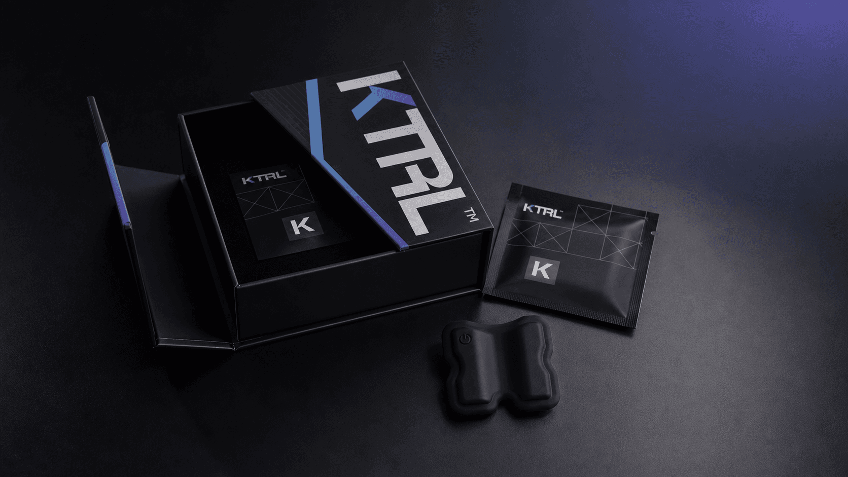 KTRL packaging in the moment of being opened